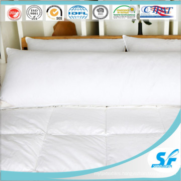 Cotton Fabric Duck Down Feather Long Pillow Insert Twin Bed Micro Fiber Pillow